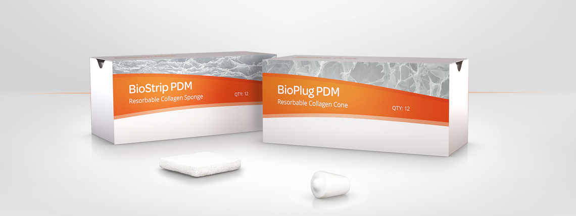 BioStrip PDM et BioPlug PDM BioStrip PDM et BioPlug PDM: emballage et produits